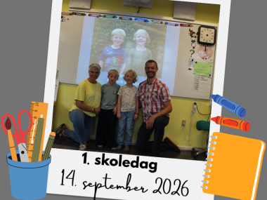 1. skoledag 14. september 2026