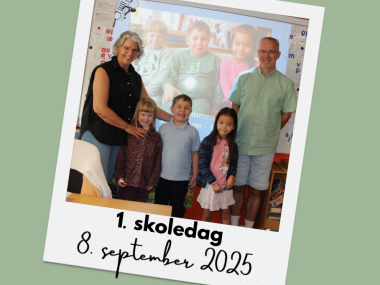1. skoledag 8. september 2025